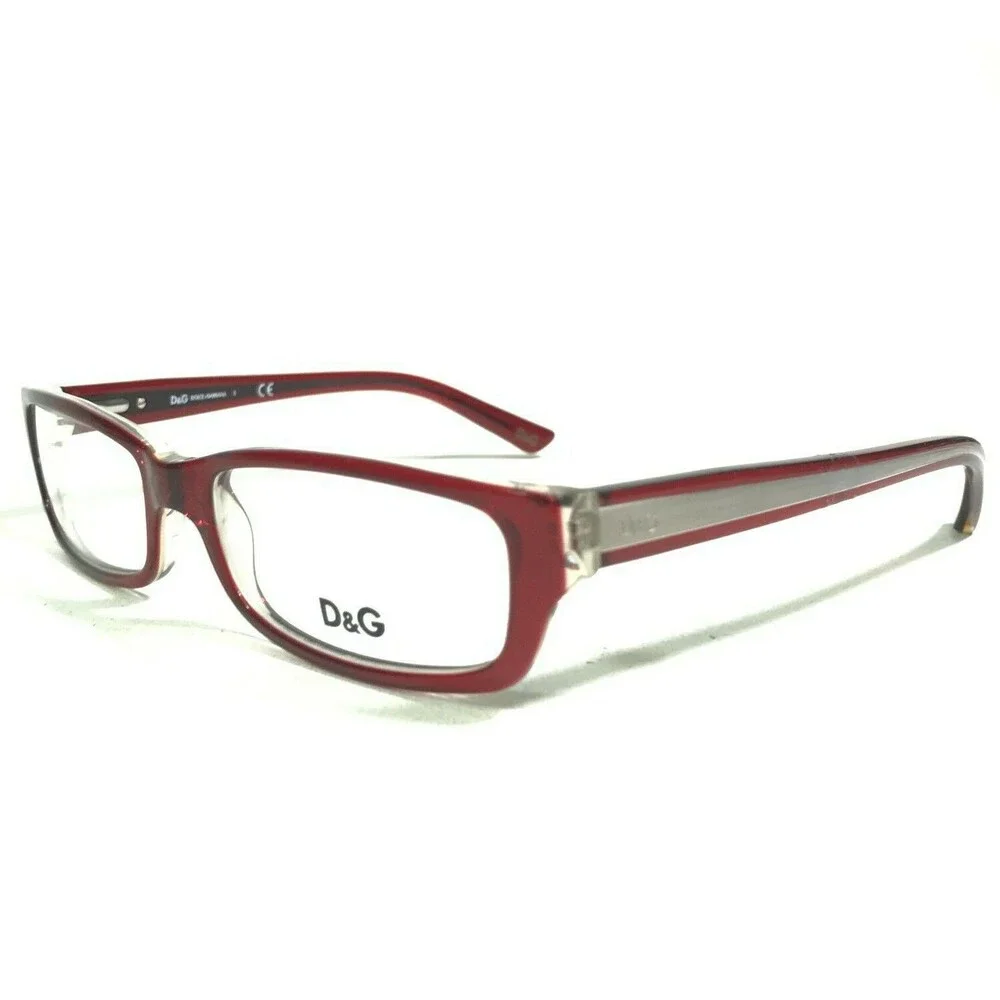 Dolce & Gabbana Eyeglasses Frames D&G1167 973 Clear Red Gray 53-16-140